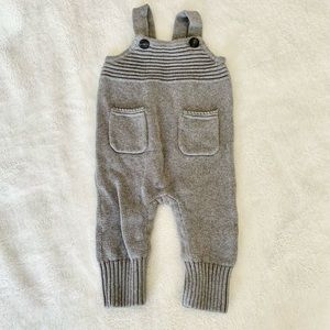 Hanna Andersson Knit Overalls, Size 6-12M